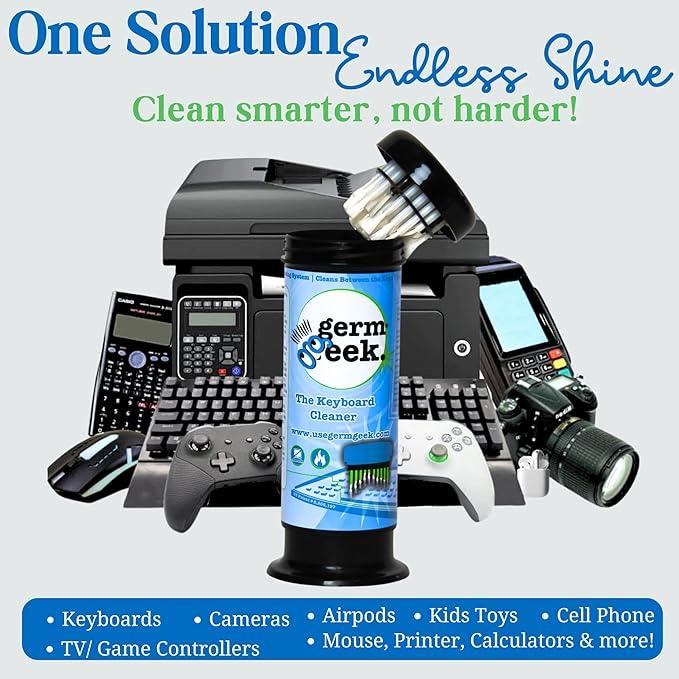 Keyboard & Electronics Cleaning Kit | Patented Precision Brush | Multi-Purpose Tool for MacBook, Laptop, Phone & AirPods | USA-Made, Eco-Friendly & Safe Computer Cleaner - NeatNest