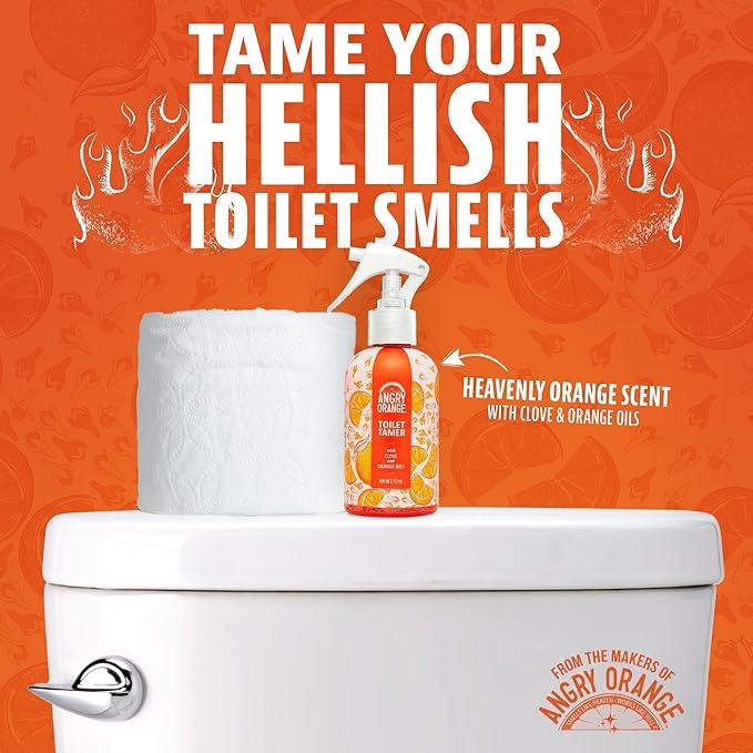 ANGRY ORANGE Air Freshener & Pet Odor Eliminator – 8 oz Concentrate (Makes 128 oz) + 6 oz Air Freshener - NeatNest