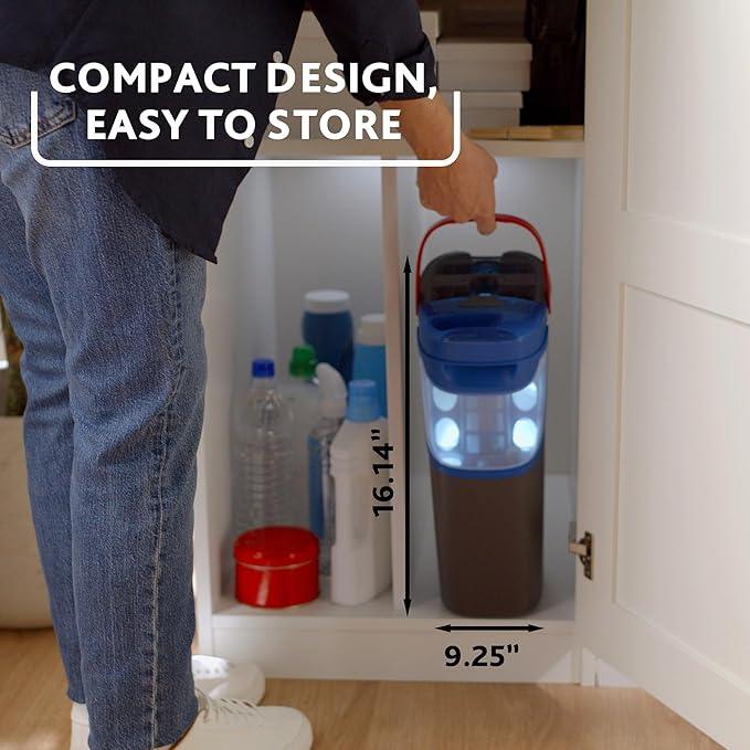 O-Cedar H2prO Flat Mop System | Quick Cleaning Tool | Clean with Clean Water | Machine Washable Reusable Microfiber Mop Pad | Safe on Wood Floors, Vinyl, Tile, Baseboards, Walls - NeatNest