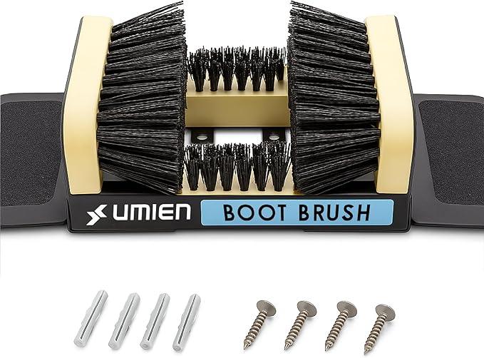 Umien™ Boot Scraper Outdoor Shoe Brush with Flaps - Cleaning Heavy-Duty Shoe Cleaner and Boot Scrubber for Mud, Dirt, and Snow - Durable Weather-Resistant Outdoor Shoe Cleaning Tool - NeatNest