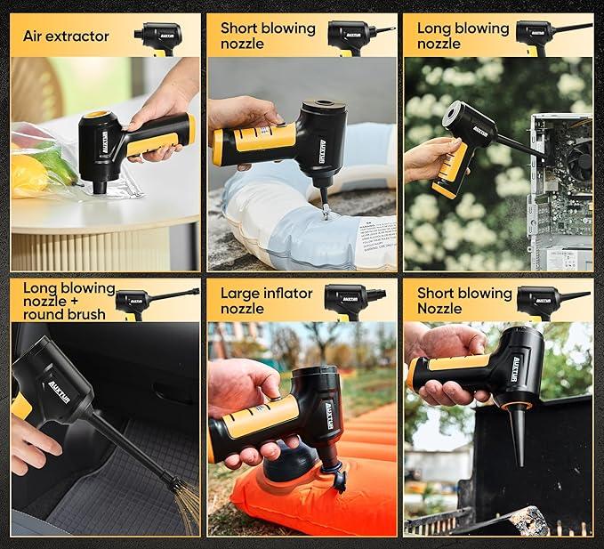 Handheld Car Vacuum Cleaner 3 in 1 High Power|15000PA Brushless Motor|Super Suction Portable Vacuum with Super Endurance for Car and Home - NeatNest