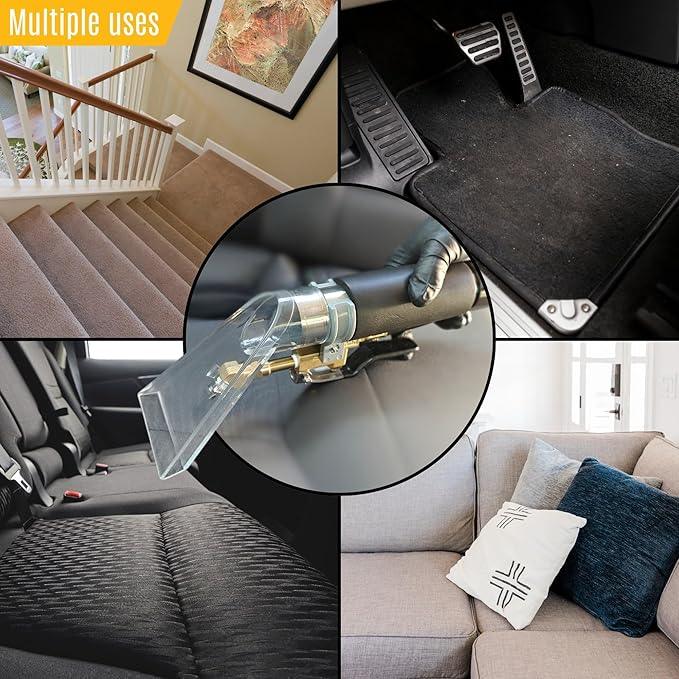 Hi Detail Shop Vac Extractor Kit with Wand and Hose, Adapter Converts Vacuum to carpet & upholstery Extractor for auto detailing & home - NeatNest