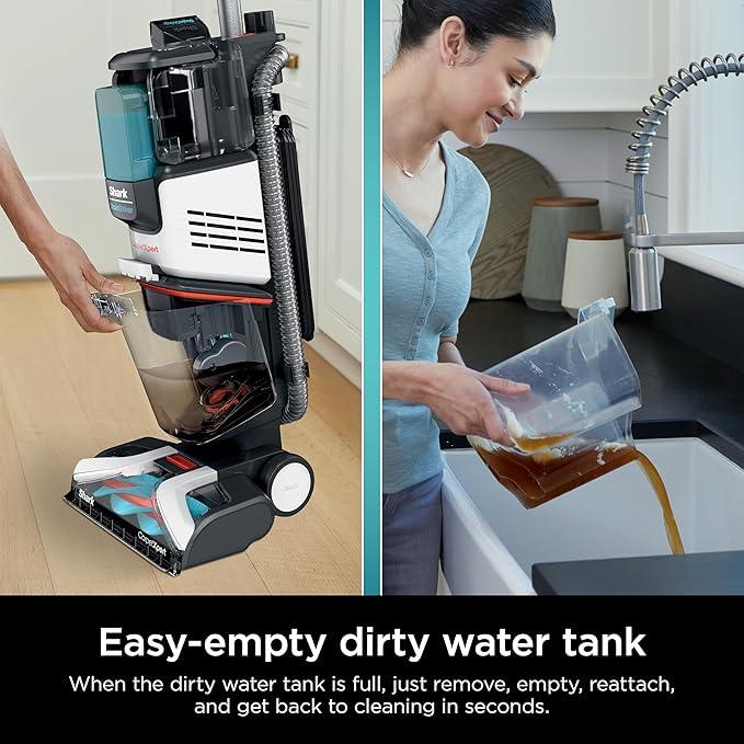 Shark R- EX201 CarpetXpert Upright Carpet, Area Rug & Upholstery Cleaner with StainStriker, Cyan - (Renewed) - NeatNest