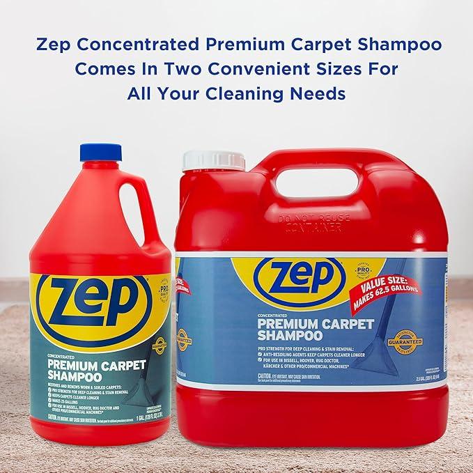 Zep Premium Carpet Shampoo - 1 Gal (Case of 4) - ZUPXC128 - Deep Cleaning and Stain Removal, For Carpet Machines - NeatNest