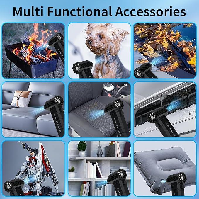Electric Air Duster – 180000 RPM Compressed Air Blower for Keyboard, PC, Electronics – Reusable Cordless Dust Cleaner with USB-C Fast Charging - NeatNest