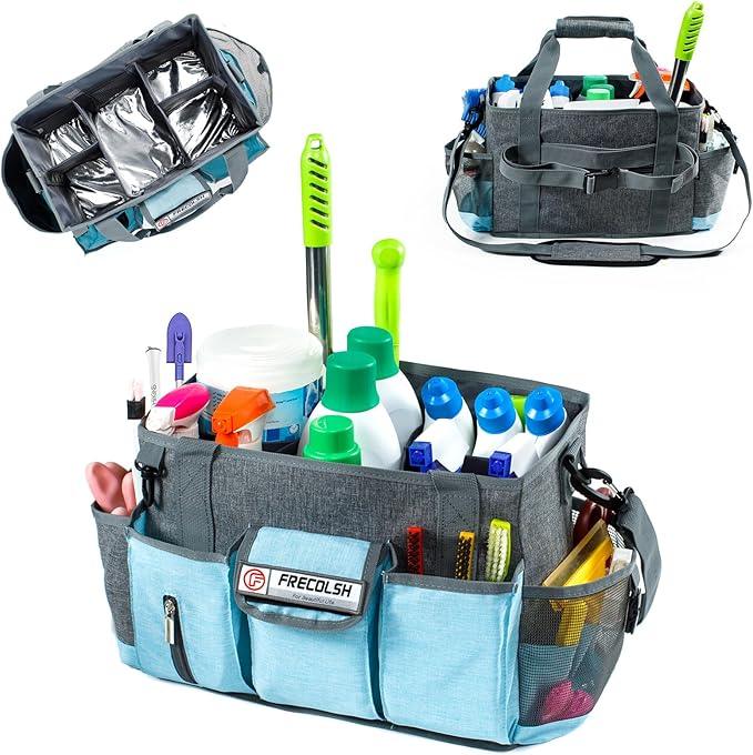 Cleaning Caddy for Cleaning Suppliers Organizer with Pockets for House Cleaning Essentials, Cleaning Organizer, Wearable Cleaing Bag Tote, Storage Caddy for Housekeeping - NeatNest