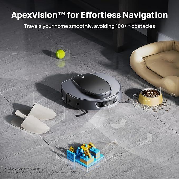 3i S10 Ultra Robot Vacuum and Mop with WaterRecycle System, 18000Pa Suction, Self-Cleaning Extendable Roller Mop, Auto Mop Washing & Drying, Self-Emptying & Refilling, Ai Obstacle Avoidance - NeatNest