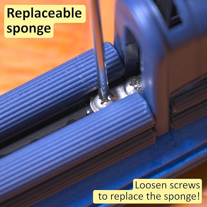 OneTouch GO! Floor Cleaner, Floor Mops, Sponge Mops, Mop with Wringing Function (Cleanow OneTouch GO! Mop + 2 Refills) - NeatNest