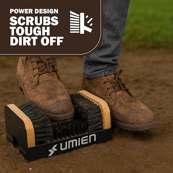 Umien™ Boot Scraper Outdoor Shoe Cleaning Brush - Heavy-Duty Shoe Cleaner and Boot Scrubber for Mud, Dirt, and Snow - Durable Weather-Resistant Outdoor Cleaning Tool - NeatNest
