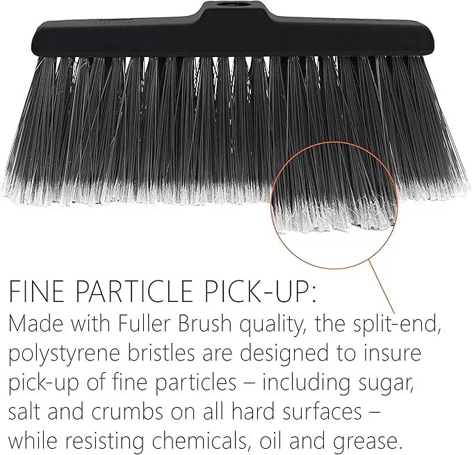 Black Kitchen Broom with Adjustable Handle - NeatNest