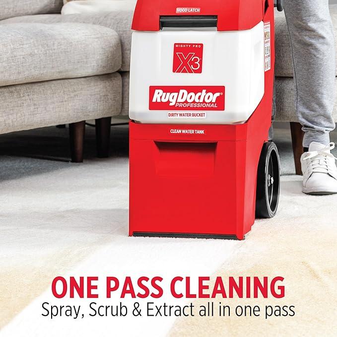 Rug Doctor X3 Commercial Carpet Cleaner - Pet Pro Pack, Includes Commercial Carpet Cleaning Machine, 48 oz. Pet Stain & Odor Carpet Cleaner and 22 oz. Urine Eliminator - NeatNest
