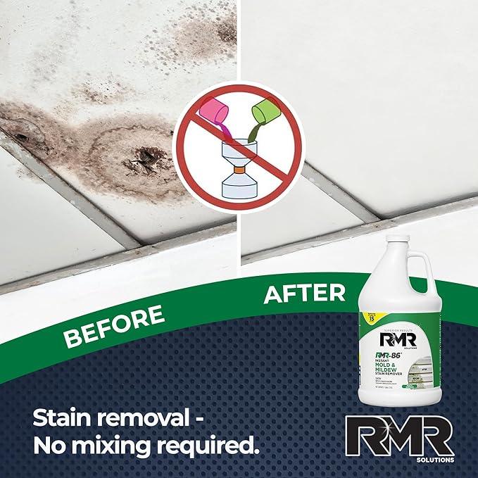 RMR-86 Instant Mold and Mildew Stain Remover Spray - Scrub Free Formula, 4 Pack - 1 Gallon - NeatNest