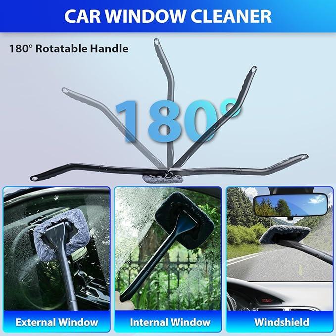 THINKWORK Car Cleaning Kit, Car Detailing Kit Interior Cleaner with High Power Handheld Vacuum, 10Pcs Detailing Brush and Storage Bag, Gray Auto Interior Cleaning Kit for Men - NeatNest