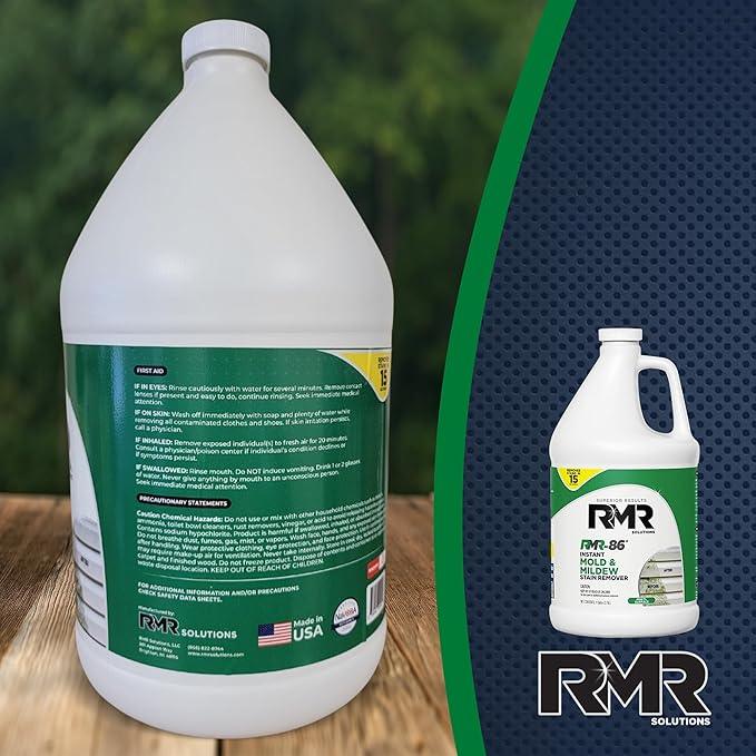 RMR-86 Instant Mold and Mildew Stain Remover Spray - Scrub Free Formula, 1 Gallon - NeatNest