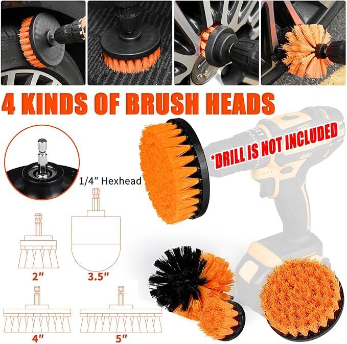 Viewsun 20PCS Car Cleaning Kit, Car Interior Detailing Kit with High Power Handheld Vacuum, Auto Detailing Drill Brush Set, Cleaning Gel, Complete Car Wash Kit Supplies for Deep Cleaning - NeatNest