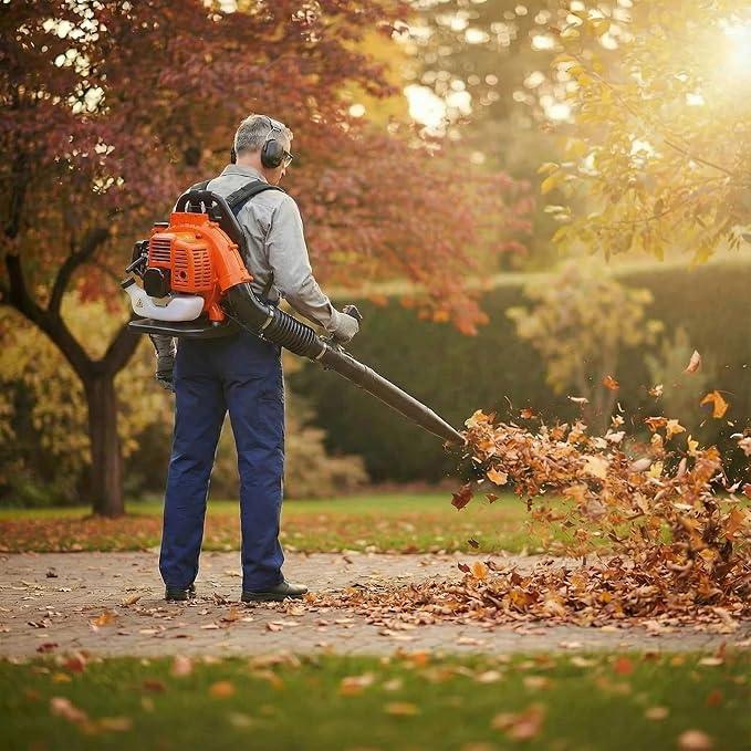 85CC Gas Powered Backpack Leaf Blower, 2 Stroke Engine High Power with Strong Air Volume, Adjustable Harness, Lightweight Design for Yard Lawn Garden Debris Snow Cleanup (908CFM 245MPH) - NeatNest