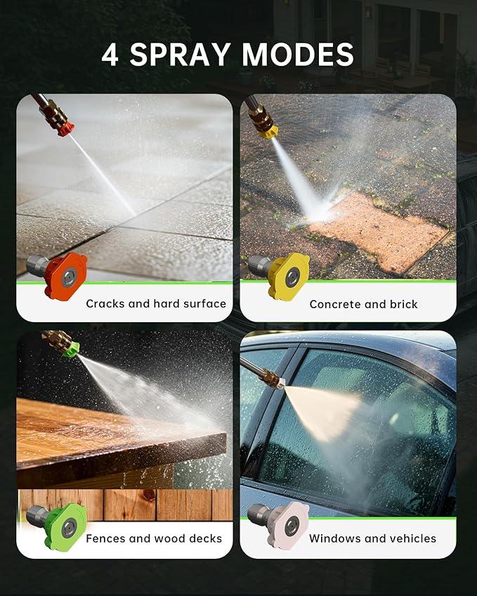 Pressure Washer, Power Washer with Foam Cannon High Pressure Washer for Cars, Fences, Patios, Decks, Patios and Driveway Powerwasher - NeatNest