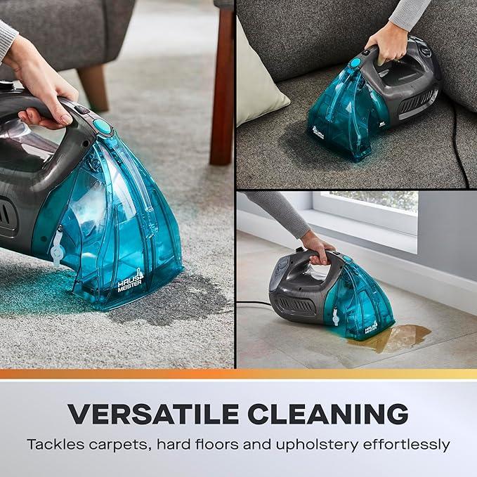 Hausmeister Hydroflex Portable Carpet Cleaner Machine, Upholstery Cleaner Machine for Couch, Car Seats & Pet Stains, 500W Powerful Handheld Deep Cleaner with 3 Brush Heads - NeatNest