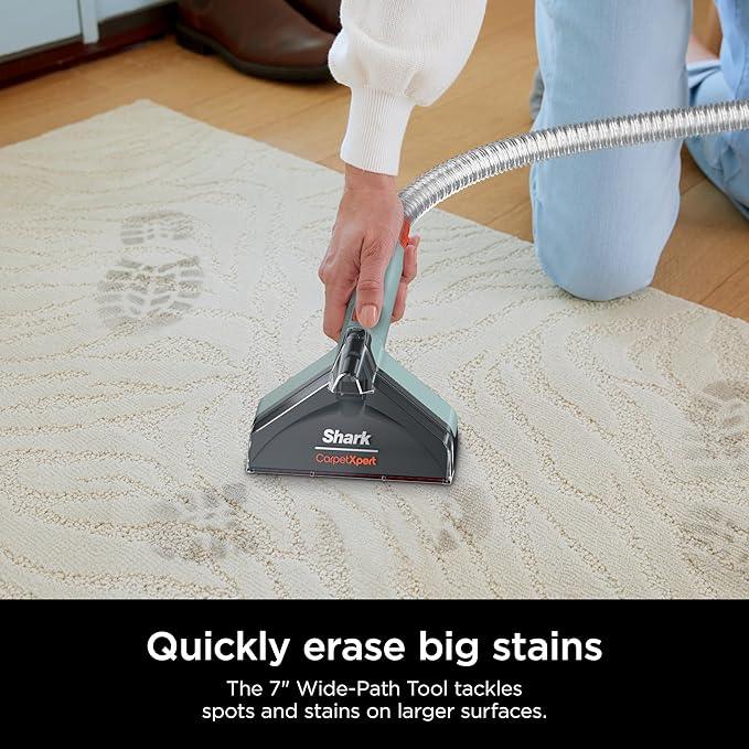 Shark CarpetXpert Upright Carpet, Area Rug & Upholstery Cleaner, Built-In Spot & Stain Remover & XL Tool, Perfect for Pets, Carpet Shampooer, 3 Cleaning Tools, Cleaning Solution, Slate Green, EX151 - NeatNest