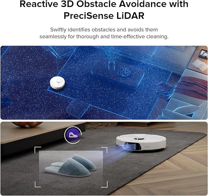 roborock S8 Max Ultra with Auto Water Refilling and Drainage System Robot Vacuum and Mop, FlexiArm Design, Smart Dirt Detection, Self-Emptying, 8000Pa Suction for Various Floors, Pet Hair, White - NeatNest