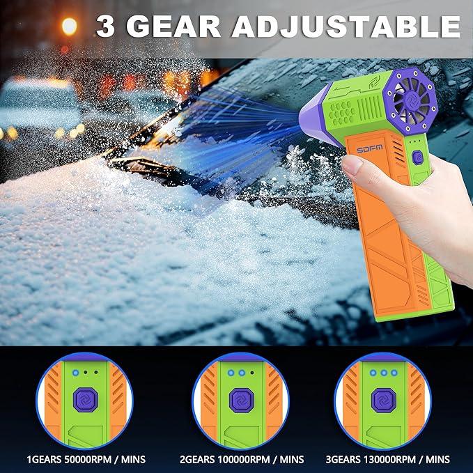 SDFM Electric Air Duster - 130000RPM Compressed Air Duster，3 Gear Adjustable Jet Dry Blower can Reusable Can for Computer Keyboard,Outdoors,Car,Home.… (Colorful) - NeatNest