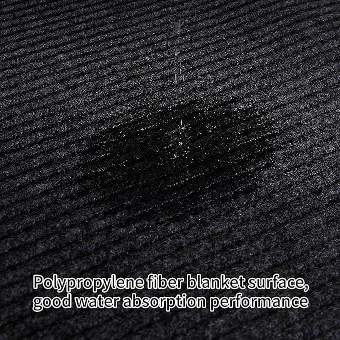 TANYOYO 3' X 6' Commercial Grade Door Floor Mat Brush Step Entrance Mat Vinyl Backed Utility Doormat Heavy Duty Floor Rugs Commercial Outdoor Carpet Indoor Entrance Mat，Black - NeatNest