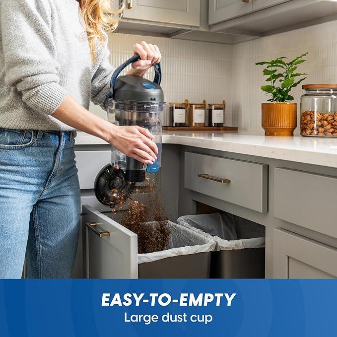 Vacmaster CC0501 Ultra Silent Bagless Canister Vacuum Powerful Cleaner with HEPA Filtration, One-Touch Release Dust Cup, Built-in Dust Tool & Retractable Cord for Low-Pile Carpet and Hard Floor - NeatNest