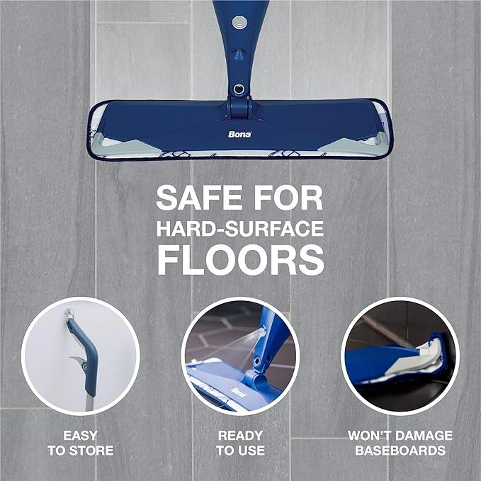 Bona Multi-Surface Floor Premium Spray Mop - Includes Multi-Surface Floor Cleaner Concentrate and Machine Washable Microfiber Cleaning Pad - For Stone, Tile, Laminate and Vinyl LVT/LVP Floors - NeatNest