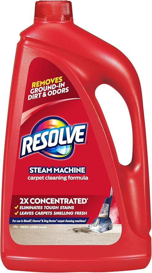 Resolve Professional Steam Carpet Cleaner Solution Shampoo, 96oz, 2X Concentrate, Safe for Bissell, Hoover & Rug Doctor, Carpet Cleaner, Carpet Cleaner Solution (Pack of 1) - NeatNest