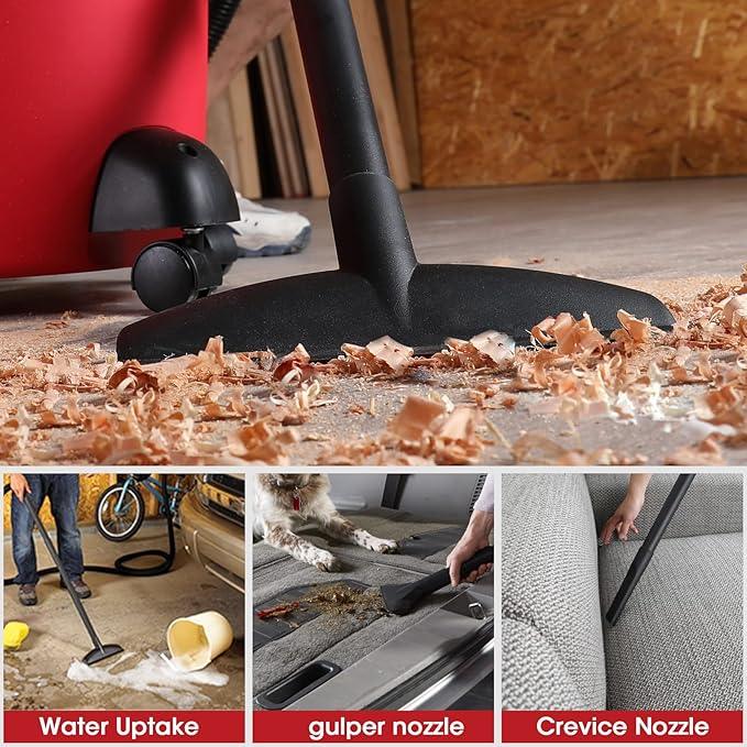 Shop-Vac 6 Gallon 3.0 Peak HP Wet Dry Vacuum, 3 in 1 Function Heavy-Duty Shop Vacuum with Filters, Attachments, Ideal for Home, Jobsite, Garage, Car & Workshop. 5971636 - NeatNest