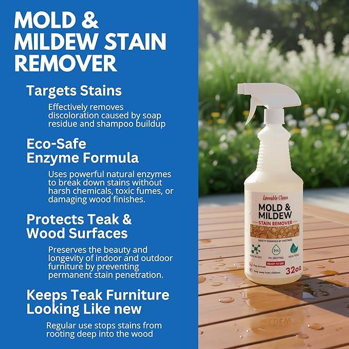 EcoDecors Loveable Stain Remover For Teak and Hardwoods 32oz Spray Bottle - NeatNest