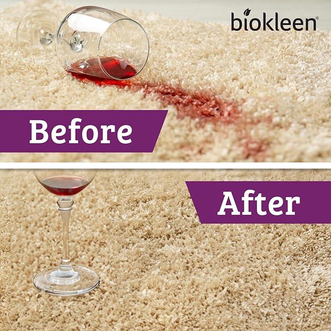 Biokleen Bac-Out Enzyme Stain & Odor Remover - 128 Ounces - Destroys Stains & Odors Safely, for Pet Stains, Laundry, Diapers, Wine, Carpets, & More, Eco-Friendly, Non-Toxic - NeatNest