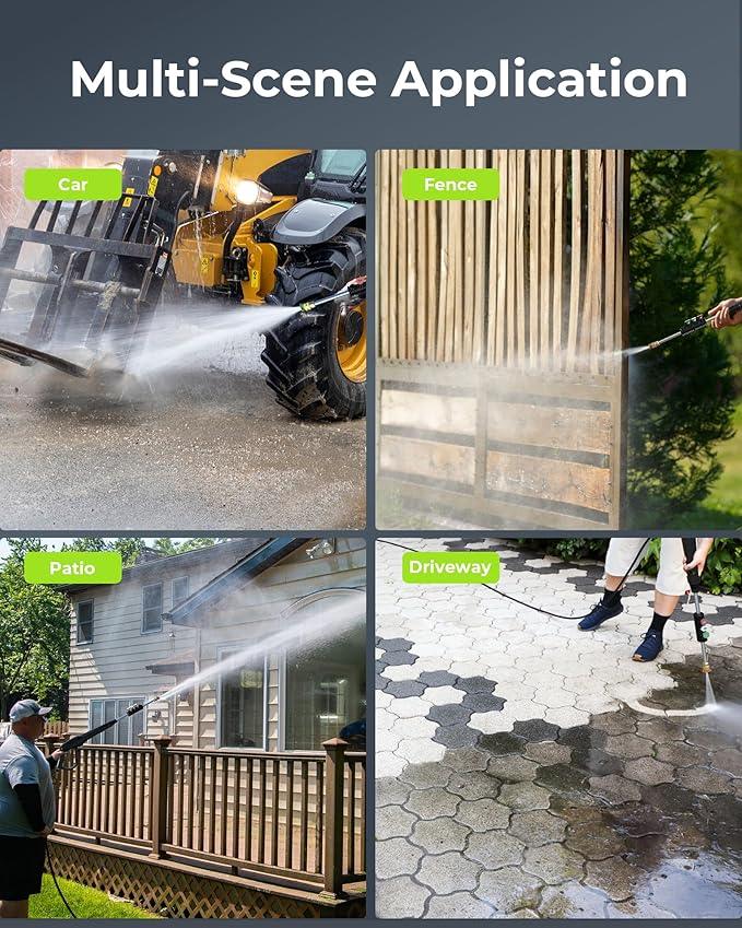 Pressure Washer, Power Washer with Foam Cannon High Pressure Washer for Cars, Fences, Patios, Decks, Patios and Driveway Powerwasher - NeatNest