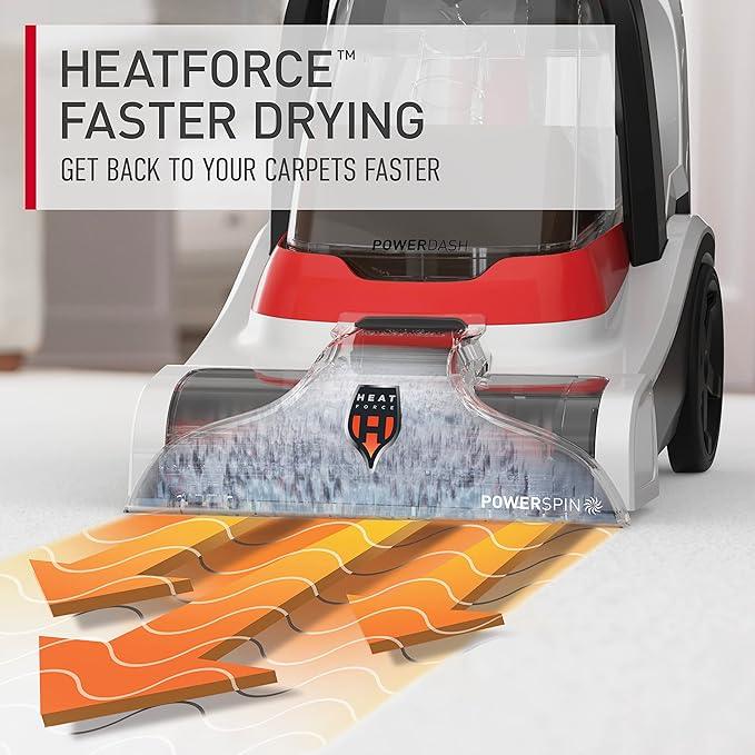 Hoover PowerDash Pet+ Compact Carpet Cleaner Machine, Lightweight Carpet Shampooer Machine, Pair with a Hoover Carpet Cleaner Solution for a Bright, Refreshed Home - NeatNest