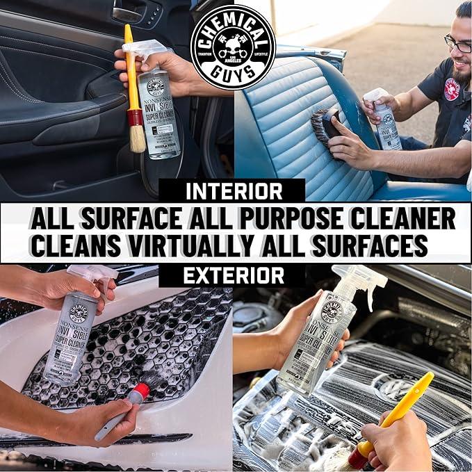 Chemical Guys Nonsense Colorless & Odorless All Surface Cleaner - Interior Cleaner, Safe for Vinyl, Rubber, Plastic, Carpet, and Upholstery, pH Balanced, Residue-Free, Unscented, 1 Gallon (128 fl oz) - NeatNest