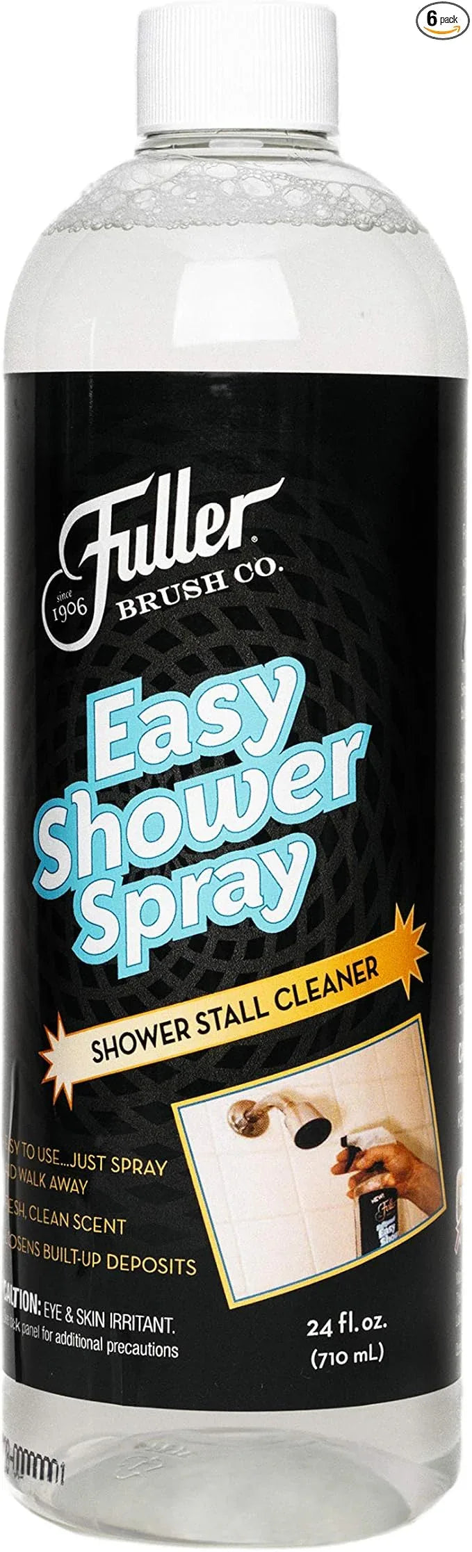 Fuller Brush Easy Shower Spray - No Scrub Shower Cleaner - Multi Surface Formula Keeps Surfaces Clean From Dirt, Soap Scum and Hard Water Stain Build Up Perfect for Shower Floors Walls (Pack of 6) - NeatNest