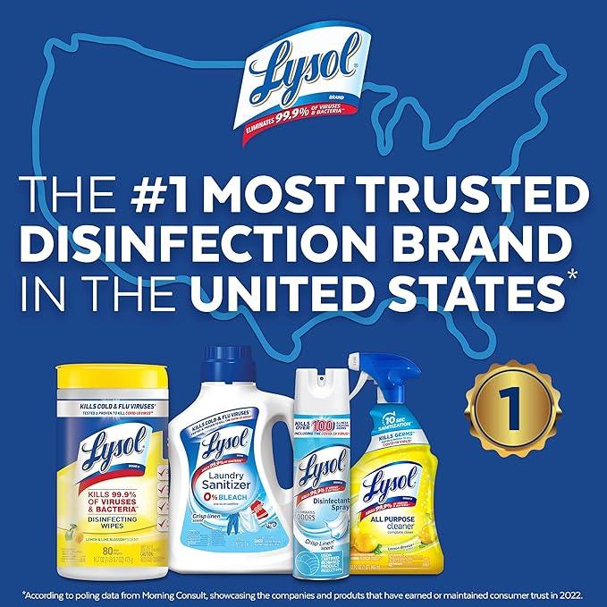 Lysol Pro All-Purpose Cleaner, Advanced Deep Cleaning Sanitizing and Disinfecting Spray, For Commercial Use, Use to Clean and Deodorize, Lemon Breeze Scent, 32oz (Pack of 12) - NeatNest