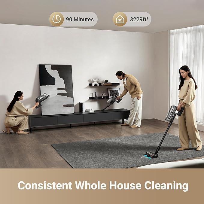 DREAME Z30 Cordless Vacuum Cleaner, Smart Stick Vacuum for Multi-Surface Cleaning, 310AW Suction with Dual Brushes, Pet Deshedding Tool, Long Runtime, Ideal for Hard Floor - NeatNest