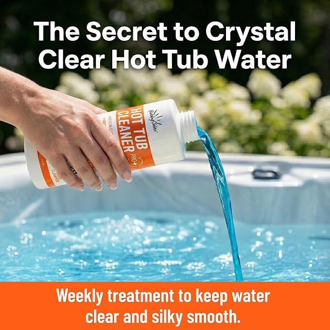 Spa Chemicals for Hot Tub – 5-in-1 Hot Tub Maintenance Kit & Cleaner – Inflatable Hot Tub Accessories for Adults – Outdoor Spa Clarifier – Helps Remove Scum & Cloudy Water – Made in USA – 16oz - NeatNest