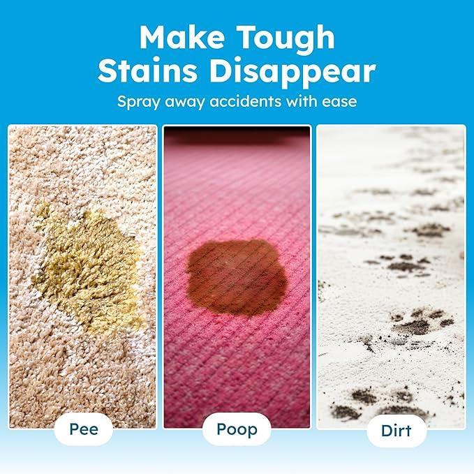 BugMD Enzyme Cleaner for Dog & Cat Urine | Pet Stain and Odor Remover for Carpet & Home | Unscented Urine Destroyer & Deodorizer - NeatNest