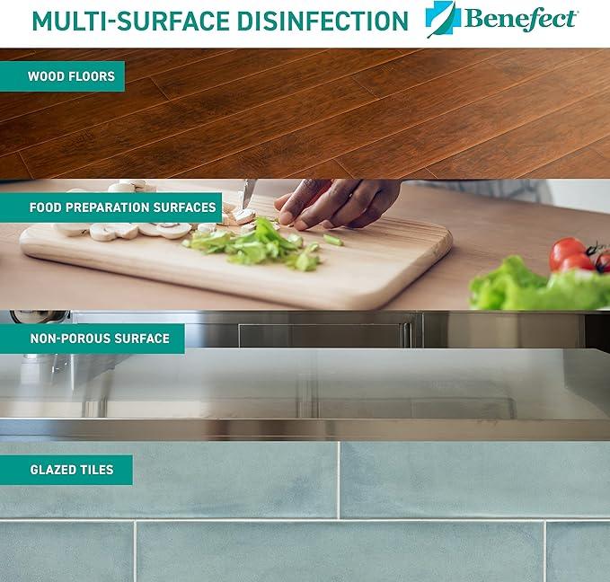 Benefect Botanical Decon 30 Disinfectant Cleaner, 5 Gallon, Light Lemon & Thyme Scent, Hospital Grade Disinfectant, Kills Over 99.99% of Germs, Safe for Food-Contact Surfaces - NeatNest