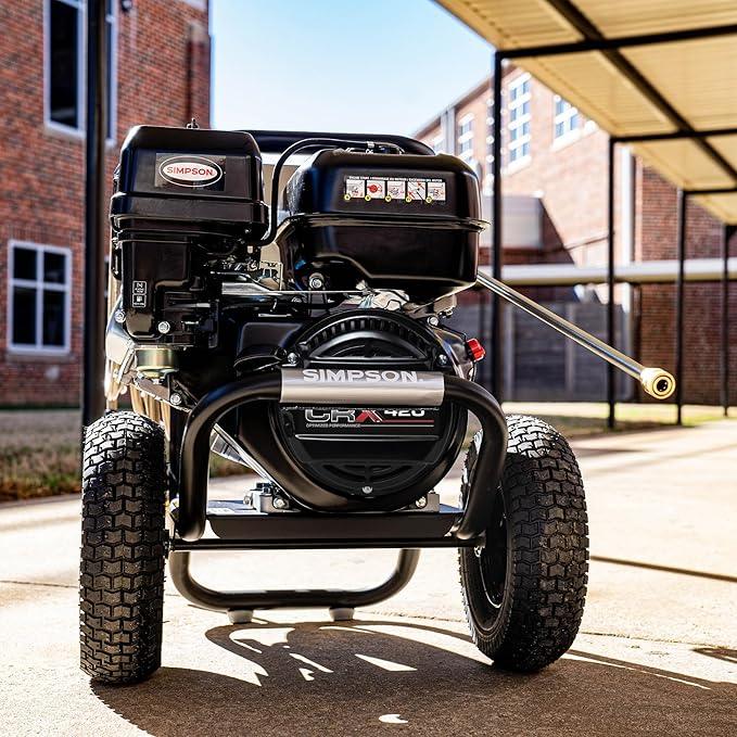 Simpson 4400 PSI Gas Pressure Washer, 4.0 GPM Commercial Power Washer, Cold Water, 50' Hose, PowerShot, 49-State Compliant (PS60843) - NeatNest
