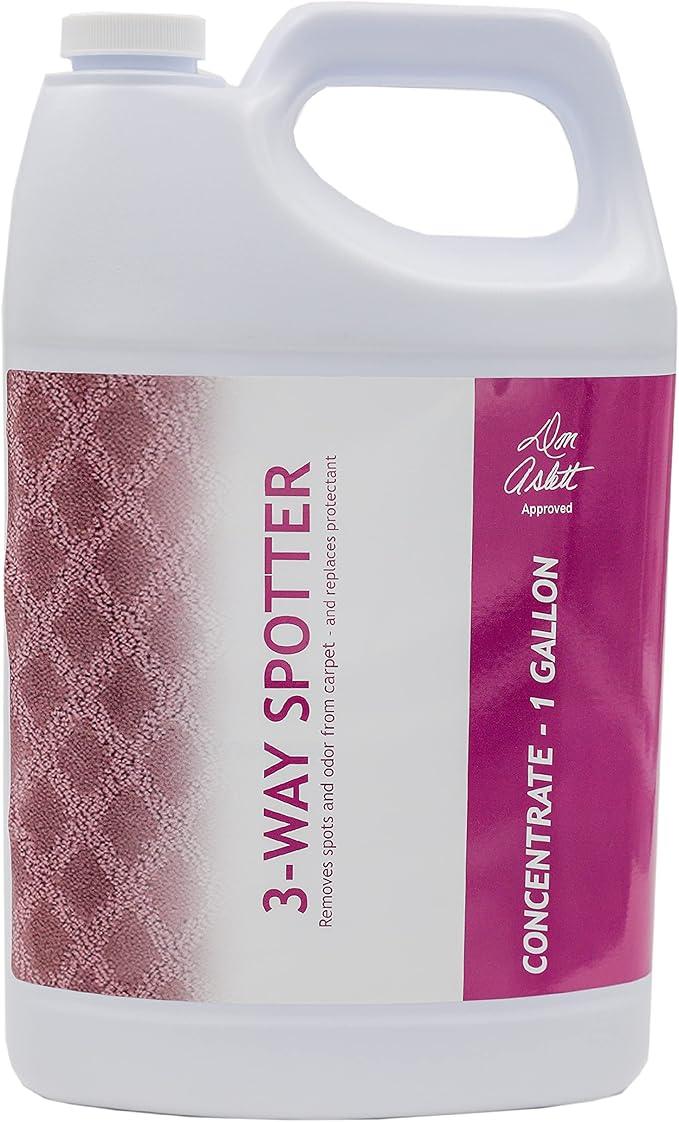 Don Aslett 3-Way Spotter (1 Gallon) Stain Remover, Odor Eliminator, Carpet Protector | Ready-to-use Formula | Rug Deodorizer and Spots Cleaner | Contains Carpet Spills & Stains Resistant Enzymes - NeatNest