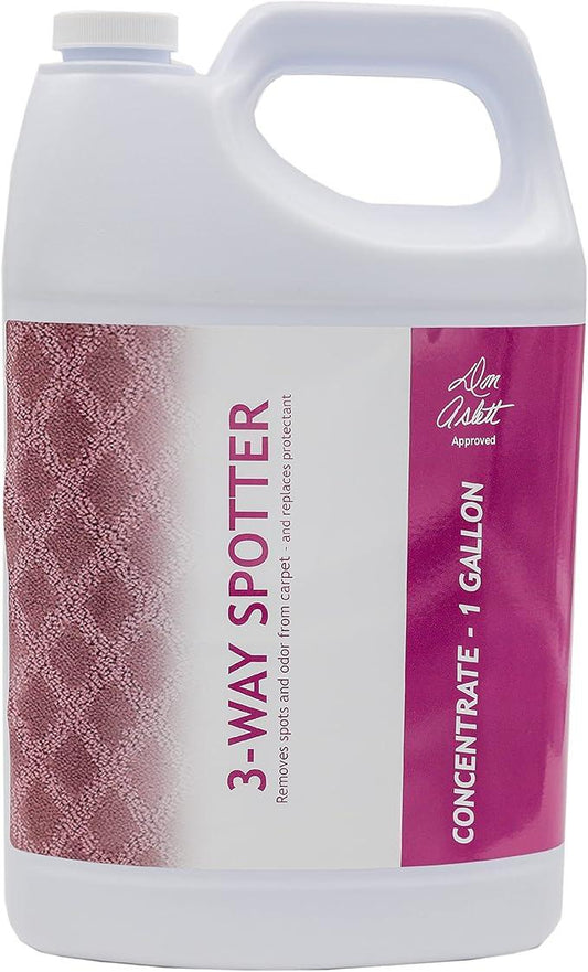 Don Aslett 3-Way Spotter (1 Gallon) Stain Remover, Odor Eliminator, Carpet Protector | Ready-to-use Formula | Rug Deodorizer and Spots Cleaner | Contains Carpet Spills & Stains Resistant Enzymes - NeatNest