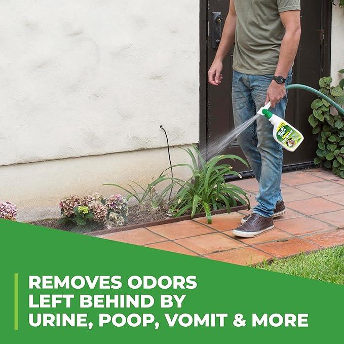 Simple Green Outdoor Odor Eliminator for Pets, Dogs, Ideal for Artificial Grass & Patio (32 oz Hose End Sprayer & 1 Gallon Refill) - NeatNest