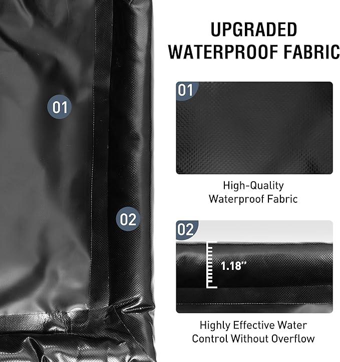 Huatean Home Garage Floor Mat, (8'6" x 16") Under Car Waterproof Containment Mats, Oil Mat for Garage Covering, Garages Floor Mats for Under Car, Keeps Dry and Clean - NeatNest
