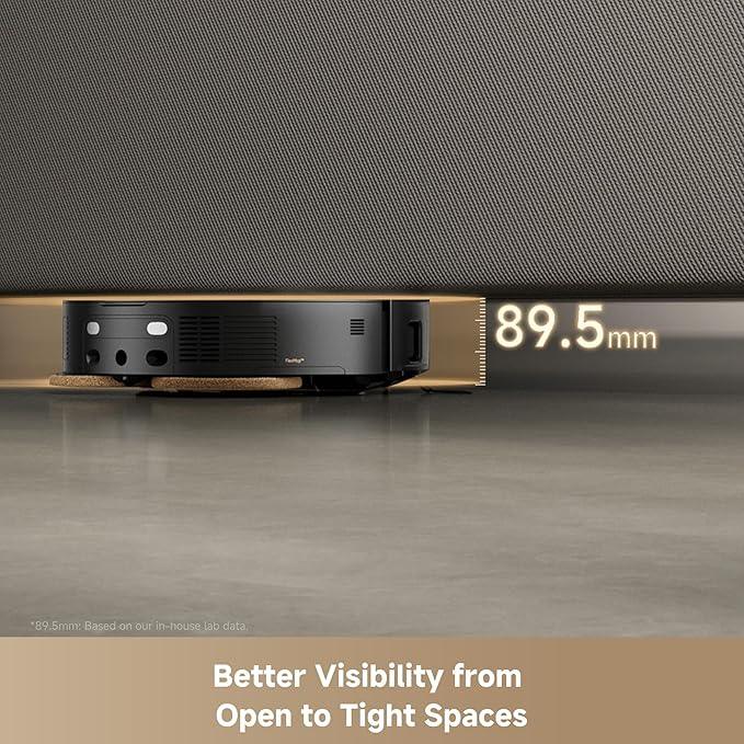 Mova Mobius 60 Robot Vacuum and Mop, 30000Pa Suction, Auto-Interchangeable Mop Pads, Liftable Navigation with 3.15inches Obstacle Overcoming, DuoSolution System Designed for Pets - NeatNest