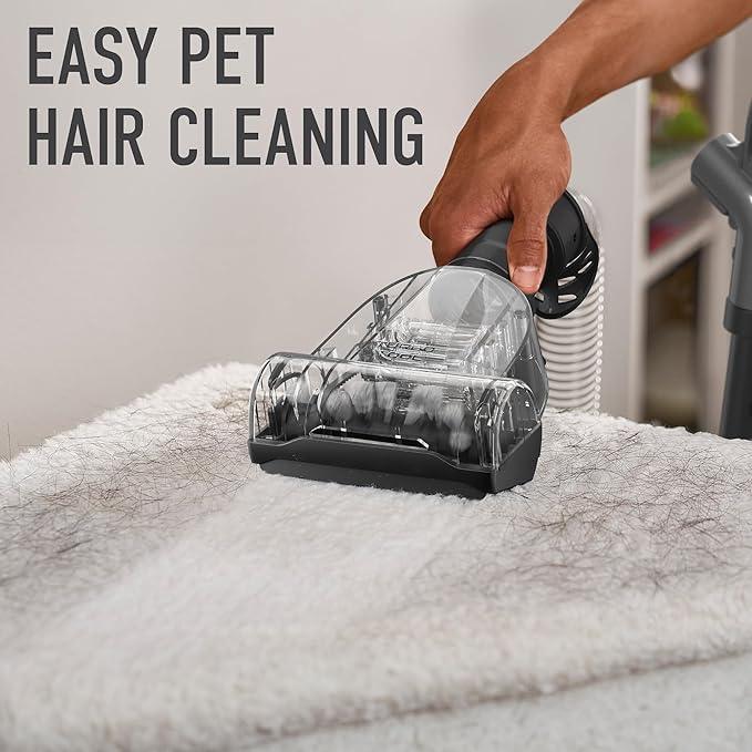 Hoover Rewind Pet Upright Bagless Vacuum Cleaner for Carpet and Hard Floors, Automatic Cord Rewind, Above Floor Cleaning Corded Vacuum Cleaners for Home Use, Gray - NeatNest