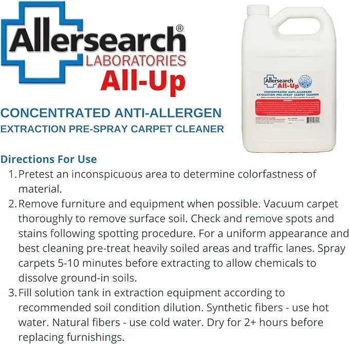 Allersearch All-Up Concentrated Anti-Allergen Carpet Spot Spray 1 Gallon (128 Oz) - NeatNest