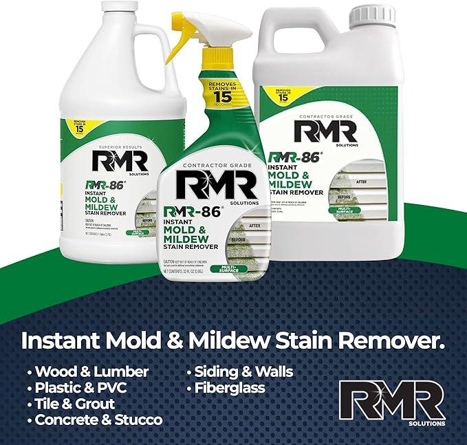 RMR-86 Instant Mold and Mildew Stain Remover Spray - Scrub Free Formula, 4 Pack - 1 Gallon - NeatNest